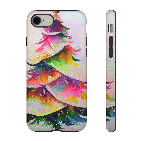 Swooshy Christmas Tree - Impact Resistant Phone Case iPhone 8 Matte